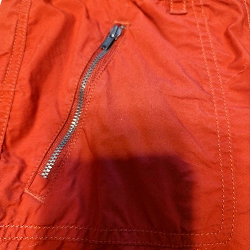 🍂 Fabulous Loft Rich Sienna Burnt Orange Ankle Active Wear Cargo Pants - 10 - Picture 4 of 14